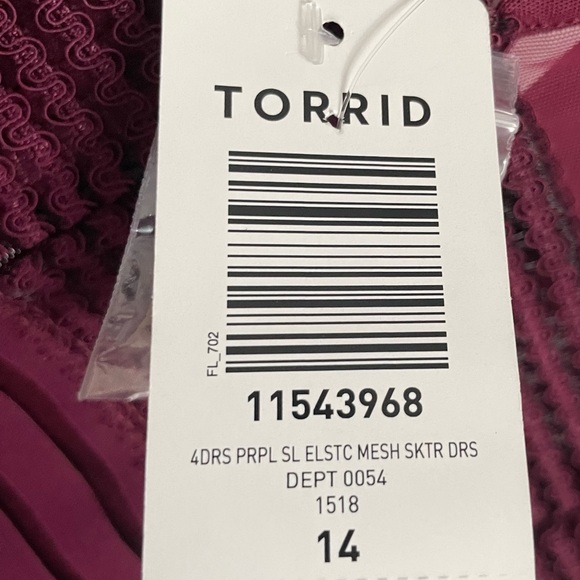 Torrid Chic stripped mesh slater cocktail dress - Picture 6 of 7
